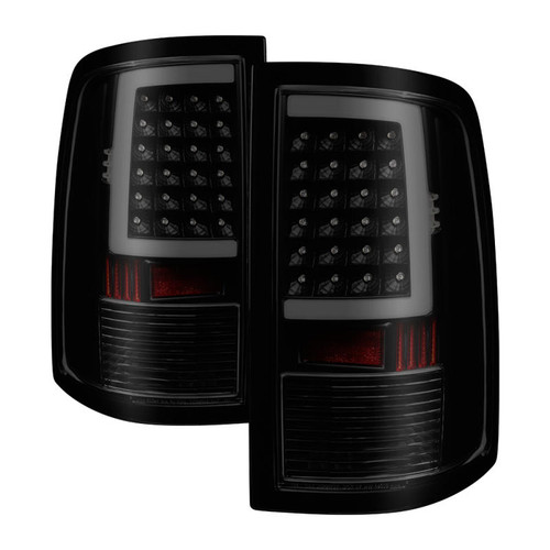 SPYDER xTune 09-18 Dodge Ram 1500 LED Tail Lights - Black Smoke ALT-ON-DR09-LBLED-BSM - 9038488