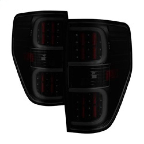 SPYDER xTune Ford F150 09-14 LED Tail Lights - Black ALT-ON-FF15009-LBLED-BSM - 9038495