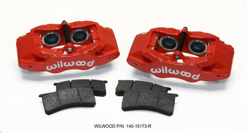 WilWood Wilwood SLC56 Front Caliper Kit Red Corvette All C5 / Base C6 1997-2013 - 140-15173-R