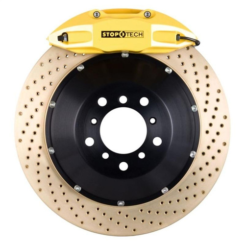 Stoptech StopTech BBK 14-15 BMW M3 / M4 Rear Yellow ST-40 Calipers 380x32 Zinc Drilled Rotors - 83B38.0058.84