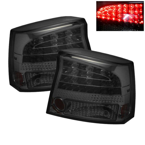 SPYDER Spyder Dodge Charger 06-08 LED Tail Lights Smoke ALT-YD-DCH05-LED-SM - 5002310