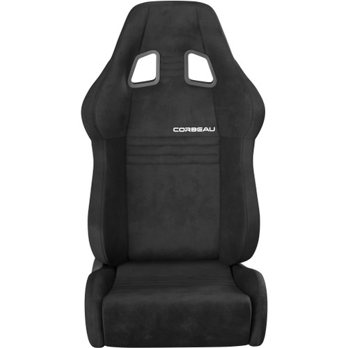 Corbeau Corbeau A4 Racing Seat Black/Suede Wide - Pair