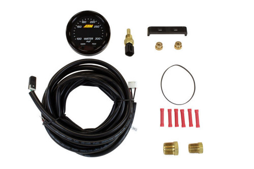  AEM X-Series Temperature 100-300F Gauge Kit (ONLY Black Bezel and Water Temp. Faceplate) - 30-0302 