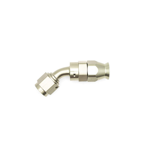 DeatschWerks 6AN Female Swivel 45-Degree Hose End PTFE (Incl. 1 Olive Insert) - 6-02-0851 