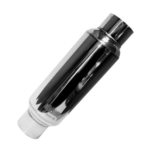 Kooks Headers Kooks Universal 3in Round Muffler 10in Long. Pol SS (Stafford Spec Muffler) - R35-35-10 