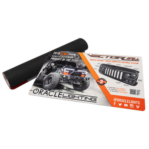 ORACLE Lighting Oracle Neoprene Counter Mat 24in x 14in - Vector Grille Design 1 - 8076-504 