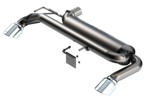  Borla 21-22 Ford Bronco 2.3L 4WD ATAK Axle Back Exhaust w/ Bright Chrome Tips - 11975 