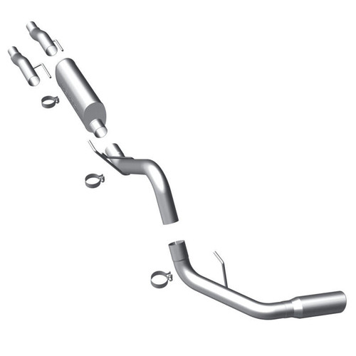 Magnaflow MagnaFlow 11 Ford F-150 3.7L/5.0L/6.2L SS Catback Exhaust Single Rear Side Exit w/ 4in SS Tips - 15000 