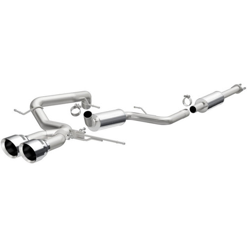 Magnaflow MagnaFlow 13 Ford Focus 2.0L Turbocharged ST Dual Center Rear Exit Stainless Cat Back Perf Exhaust - 15155 