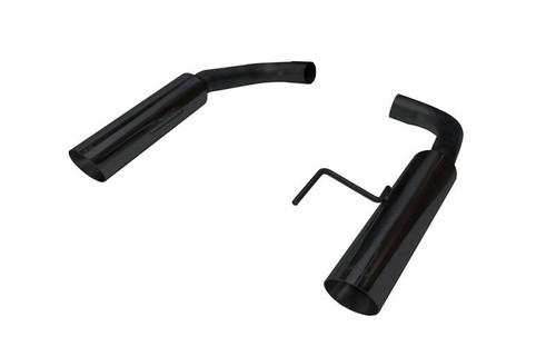 Pypes Performance Exhaust Pype Bomb Series Axle Back Exhaust System 15-17 Mustang GT Split Rear Dual Exit 4 in Black Tips Hardware Not Incl Black Finish 304 Stainless Steel Pypes Exhaust