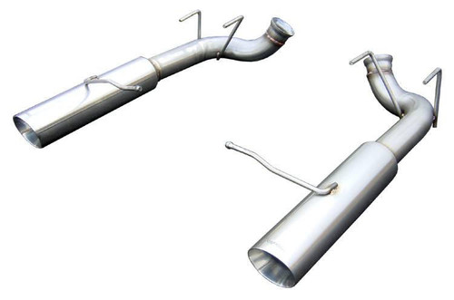 Pypes Performance Exhaust Pype Bomb Series Axle Back Exhaust System 11-14 Mustang V6 Split Rear Dual Exit 4 in Polished Tips Hardware Not Incl Polished 304 Stainless Steel Pypes Exhaust