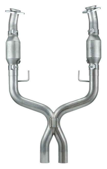 Pypes Performance Exhaust Exhaust X Pipe Catted For Long Tubes 05-10 Mustang 2.5 in X-Pipe Hardware Incl Natural 409 Stainless Steel Pypes Exhaust
