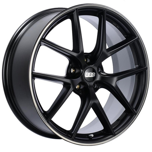 BBS CI-R 20x8.5 5x114.3 ET40 Satin Black Polished Rim Protector Wheel -82mm PFS/Clip Required - CI0104BPO
