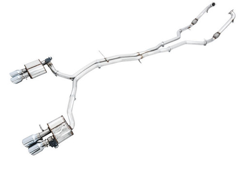 Awe Tuning AWE Tuning Audi B9 S5 Coupe SwitchPath Exhaust w/ Chrome Silver Tips 102mm - 3025-42038