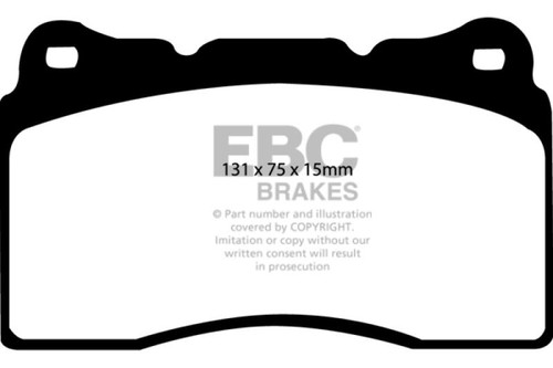 EBC EBC 04-08 Acura TL 3.2 ManualBrembo Redstuff Front Brake Pads - DP31210C