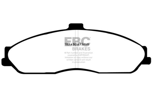 EBC EBC 03-04 Cadillac XLR 4.6 Redstuff Front Brake Pads - DP31162C