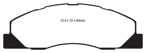 EBC EBC 09-11 Dodge Ram 2500 Pick-up 5.7 2WD/4WD Greenstuff Front Brake Pads - DP61847