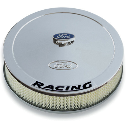 Ford Racing Air Cleaner Kit - Chrome w/ Black Emblem - 302-351 User 1