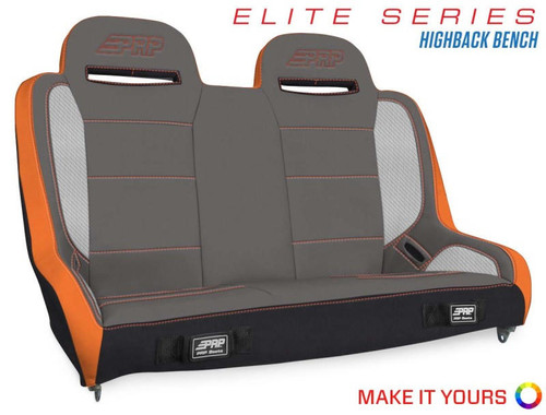 PRP Seats PRPJeep Wrangler JKU/JLU Elite Series Suspension Bench Seat - A9247