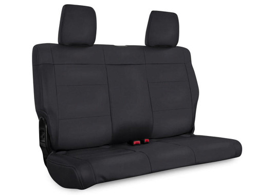 PRP Seats PRP 07-10 Jeep Wrangler JK Rear Seat Covers/2 door - All Black - B017-02
