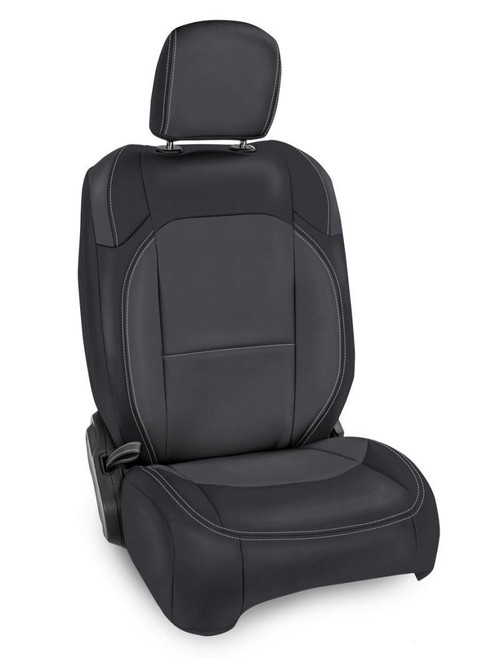 PRP Seats PRP 2018 Jeep Wrangler JL/2 door/Rubicon Front Seat Covers Pair - Black/Grey - B038-03