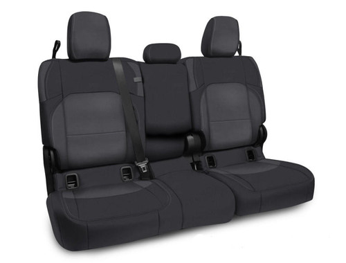 PRP Seats PRP 2020 Jeep Gladiator JT Rear Bench Cover with Leather Interior - Black/Grey - B056-03