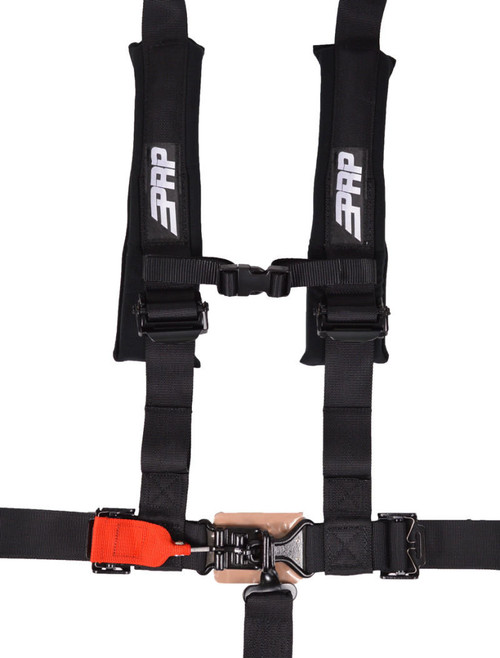 PRP Seats PRP 5.2 Harness with Shoulder Straps Sewn to Lap- Black - SB5.2S
