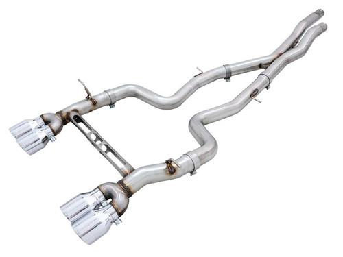 Awe Tuning AWE Tuning BMW F8X M3/M4 Track Edition Catback Exhaust - Chrome Silver Tips - 3020-42082