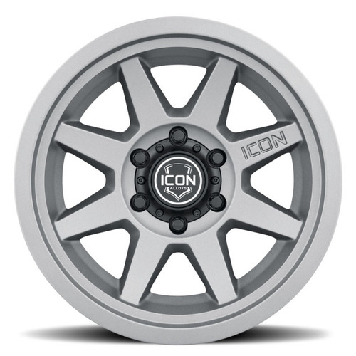 ICON Rebound 17x8.5 6x5.5 0mm Offset 4.75in BS 106.1mm Bore Charcoal Wheel - 1917858347CH Photo - Close Up