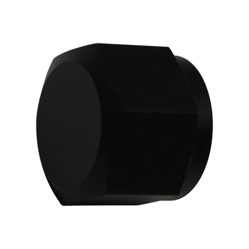 DeatschWerks 10AN Female Flare Cap - Anodized Matte Black - 6-02-0716-B