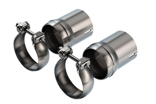 Borla 18-22 Dodge Charger R/T 5.7L V8 T-304 Stainless Steel Ball Flare Tip Adapter - Brushed - 60726