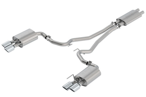  Borla 2018-2022 Ford Mustang GT Cat-Back Exhaust System Touring- Rolled Polished Tips - 1014045 