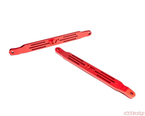 Vivid Racing VR Performance Toyota Supra A90 A91 Cross Strut Braces Red Billet Aluminum - VR-A90-200-RD 