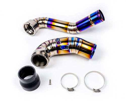 Vivid Racing VR Performance 2015-2021 BMW Toyota Supra MKV Titanium Chargepipe and J-Pipe Kit - VR-A90-CP-TI 