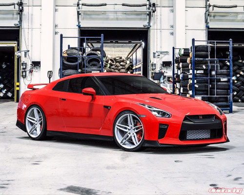 Vivid Racing VR Forged D10 Wheel Package Nissan GT-R 20x10 & 20x12 Gloss White - VRF-D10-GTR-GWHT 