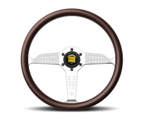 MOMO Momo Super Grand Prix Steering Wheel 350 mm - Mahogany Wood/Pol Spokes - GRA35WD0P 
