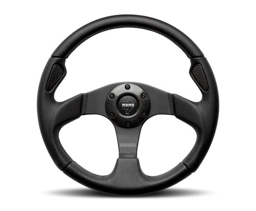 MOMO Momo Jet Steering Wheel 320 mm -  Black AirLeather/Black Spokes - JET32BK0B 