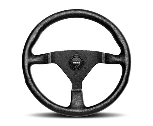 MOMO Momo Montecarlo Steering Wheel 350 mm - Black Leather/Red Stitch/Black Spokes - MCL35BK3B 