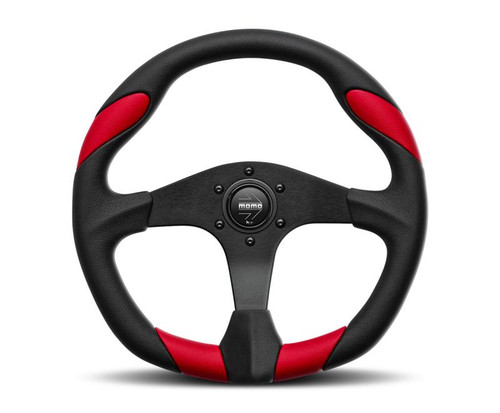 MOMO Momo Quark Steering Wheel 350 mm - Black Poly/Black Spokes - QRK35BK0R 