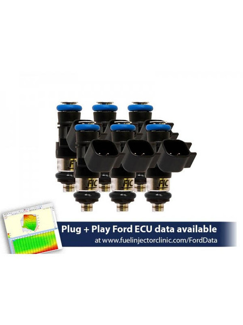  Fuel Injector Clinic 1650CC Injector Set V6 11-17 Mustang 