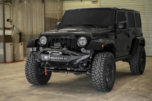  Addictive Desert Designs 07-18 Jeep Wrangler JK Stealth Fighter Front Bumper w/ Winch Mount - F951232080103 