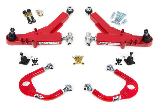  UMI Performance 93-02 GM F-Body A-Arm Kit Road Race Boxed Lower + Adj Upper - 230910-R 