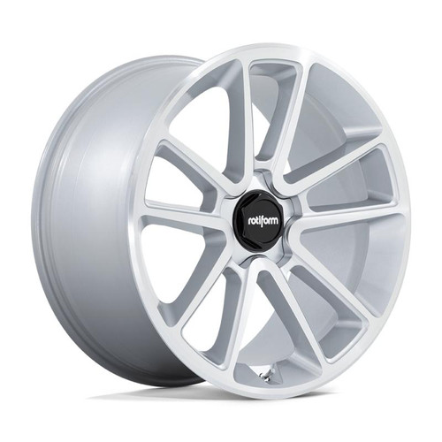  Rotiform R192 BTL Wheel 21x9.5 5x112 30 Offset - Gloss Silver w/ Machined Face - R192219544+30F 