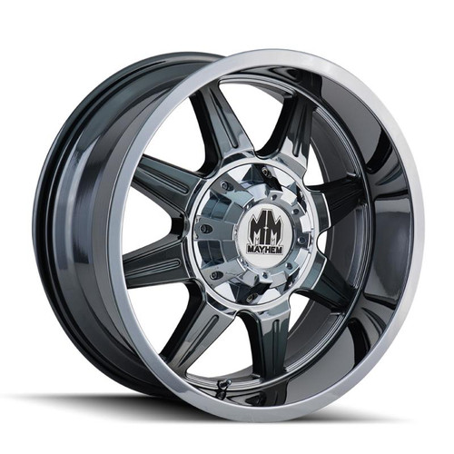  Mayhem 8100 Monstir 20x9 / 6x135 BP / 18mm Offset / 106mm Hub Chrome Wheel - 8100-2937C18 