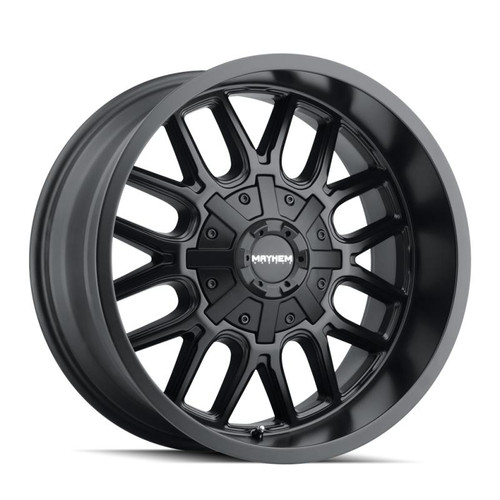  Mayhem 8107 Cogent 20x9 / 5x127 BP / 0mm Offset / 87.1mm Hub Matte Black Wheel - 8107-2952MB 