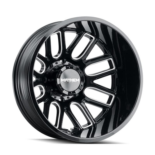  Mayhem 8107D Cogent Dually 20x8.25/8x210 BP/-192mm Offset/154.2mm Hub Black w/ Milled Spokes Wheel - 8107D-2879BMR192 