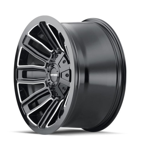  Mayhem 8108 Decoy 20x9 / 6x135 BP / 18mm Offset / 106mm Hub Black w/ Milled Spokes Wheel - 8108-2937BM18 
