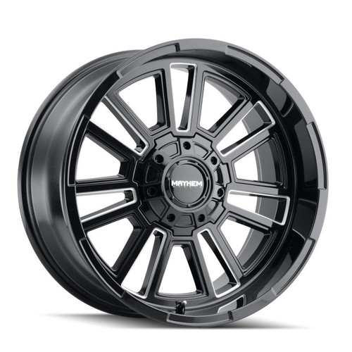  Mayhem 8115 Apollo 20x10 / 6x135 BP / -19mm Offset / 106mm Hub Black w/ Milled Spokes Wheel - 8115-2137BM 