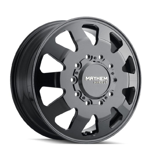  Mayhem 8181 Challenger Dually 22x8.25 / 10x285 BP / 169mm Offset / 220.1mm Hub Full Black Wheel - 8181-22810B 