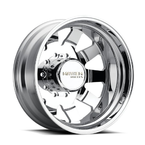  Mayhem 8181 Challenger Dually 22x8.25 / 10x285 BP / 169mm Offset / 220.1mm Hub Polished Wheel - 8181-22810P 